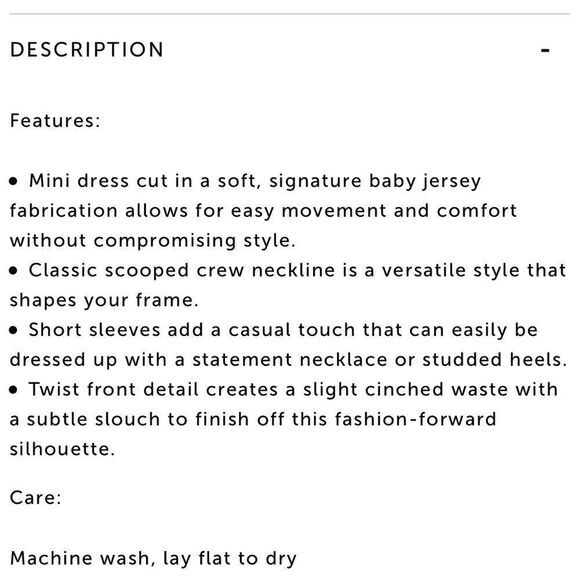 n:Philanthrophy Jazz Twisted Short Sleeve Mini Dress || SZ XS || Gray - Picture 15 of 16